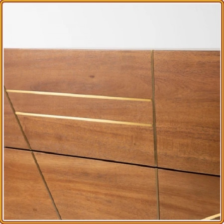 Living Spaces 206180 : Tủ Đứng 3 Ngăn Kéo - Vàng Đồng
